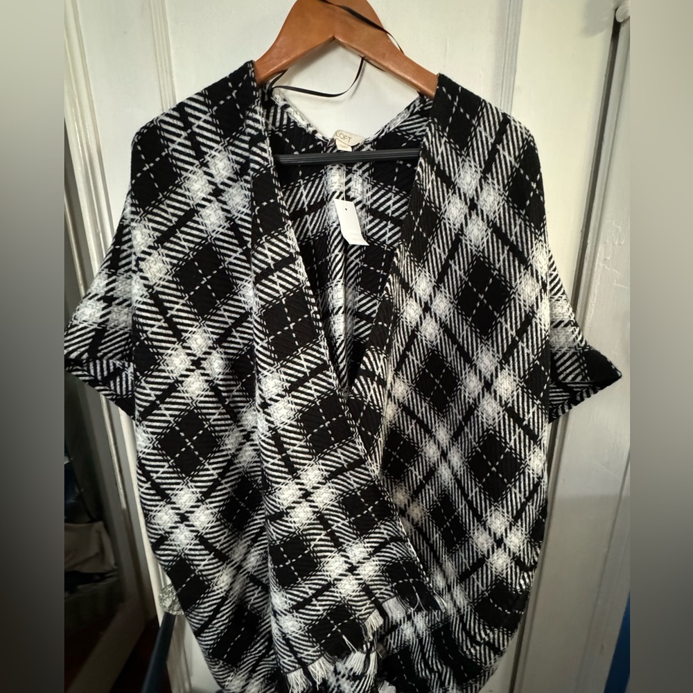 Loft plaid shawl